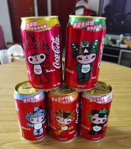rare china coca cola 2008 beijing Olympic Games mascot Fuwa can empty of 5 - Picture 1 of 1