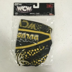 Bill Goldberg Wrestling Skull Cap Bandanna WCW NWO Vintage Giallo Nero 1999 - Foto 1 di 10