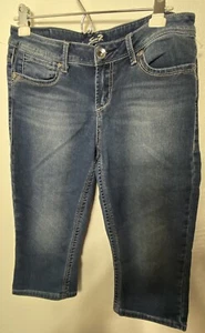 Pantalones de mezclilla capri elásticos tiro medio Seven 7 para mujer talla 8 32X16,5” - Imagen 1 de 11