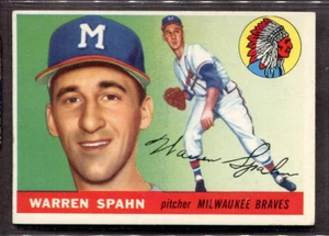 1955 Topps Set-Break #31 Warren Spahn como nuevo *Jaysace* - Imagen 1 de 2