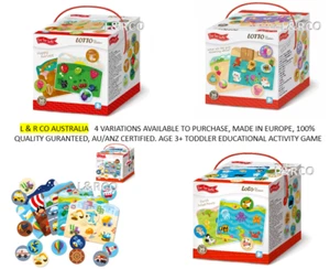 Lotto Match and Learn For Toddlers Age 3+ Educational Toy Kids Fun Activity - Picture 1 of 13
