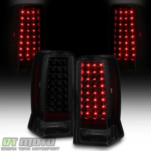 Black Smoke 2002 2003 2004 2005 2006 Cadillac Escalade ESV LED Tail Lights Lamps - Picture 1 of 8