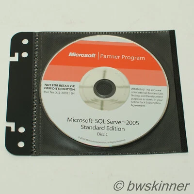 Microsoft Partner Program SQL Server 2005 edición estándar con SP1. CD originales. - Imagen 1 de 3