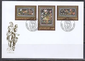 Liechtenstein Scott 1451-3 FDC - Panels with Bird & Flower Designs - Picture 1 of 1