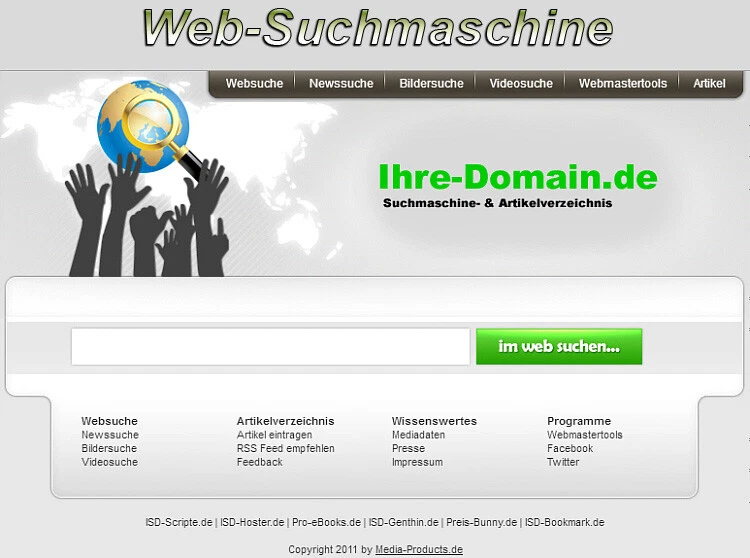 Web-Suchmaschine  - PHP-Script - Bild 1 von 1