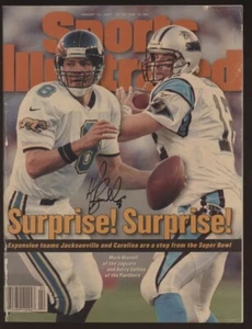 Jacksonville Jaguars Lot- w Auto of Mark Brunell Sports Illustrated Jimmy Smith - Picture 1 of 23
