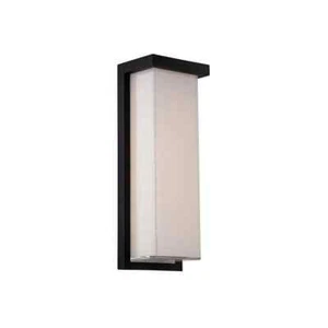 WAC Modern Forms LEDGE, WS- W1414-BK, LED 14" Tall Outdoor Wall Sconce - Picture 1 of 7