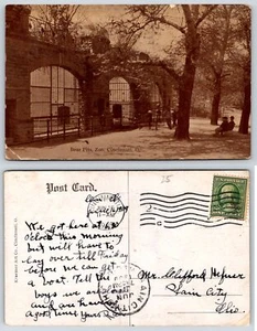 Tarjeta postal del zoológico de Cincinnati Ohio BEAR PITS j472 - Imagen 1 de 1