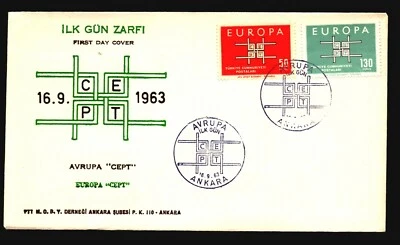 Turkey 1963 Europa Series FDC - Z15926 - Image 1 of 2