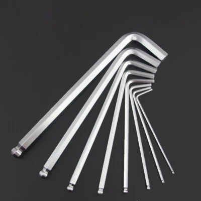 Extra Long Hexagonal Ball Spanner Metric Size 1.5mm - 18mm High Carbon Steel - Image 1 of 4