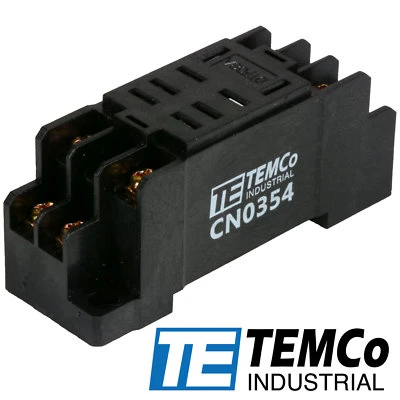 TEMCo Industrial Socket 10 Amps 8 Pin for Ice Cube Relays (LY2 Format) - Image 1 of 4