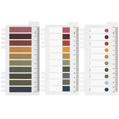 Ordinate Haftstreifen, 10 Stile Haftmarker Index Tabs Klebezettel, Pagemarker - Bild 1 von 4