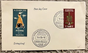 1956 SAAR-MESSE FIRST DAY COVER SAARBRUCKEN - Picture 1 of 4