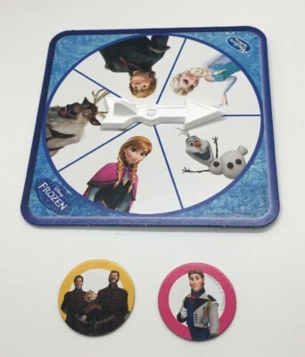 Jogo Disney Frozen mãos para baixo peças giratórias e 2 discos alvo - Imagem 1 de 4