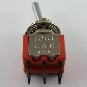INTERRUPTOR DE PALANCA 7201SYZQE, DPDT 5A 120V - Imagen 1 de 4