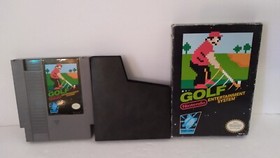 Golf (Nintendo Entertainment System, 1985) Case and Game.