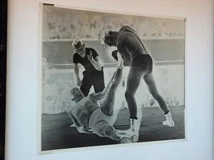Vintage Wrestling Photo Negative, Billy Varga vs. Baron Leone 8x10 - Picture 1 of 7