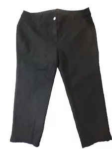 Jeans alla caviglia Eileen Fisher Petite biologici cotone dritto 12P neri - Foto 1 di 6