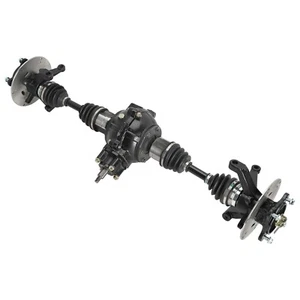 4 Wheel Drive Shaft CV Axle Gearbox Assembly kit Disc Rotor Quad Go kart ATV - Picture 1 of 12