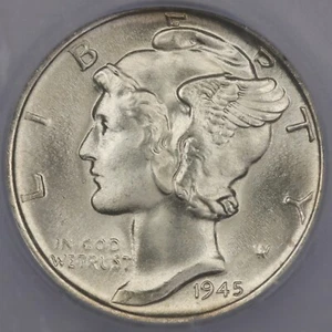 1945-S 10c Mercury Dime - ICG MS 67 - Picture 1 of 4