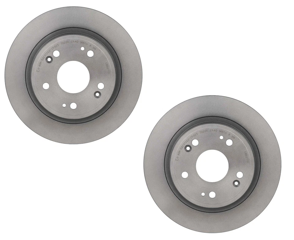 Juego de 2 discos de rotor de freno trasero izquierdo+derecho Brembo para Acura ILX TSX Honda Accord HRV Foto 1 de 4