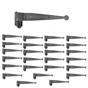 Pintle Hinge Strap For Doors Black Iron Shutter Hinge Offset 2" Pack of 25 - Picture 1 of 8