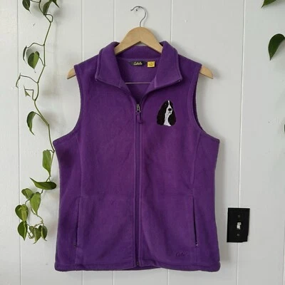 Cabela’s Purple Fleece Vest English Springer Spaniel Size Medium - Image 1 of 4