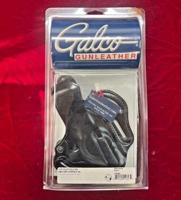Funda de 3 ranuras Galco Cop nueva de stock para HK USP COMPACT mano derecha negra # CTS428B Foto 1 de 3