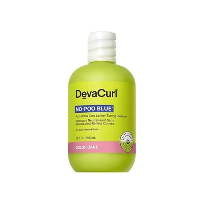 DevaCurl No-Poo Blue, Anti-Brass Zero Lather Toning Cleanser - 12 fl oz (E547) - Image 1 of 4