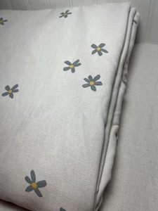 West Elm Daisy Blackout Curtain 48”x 84” Blue - Picture 1 of 4