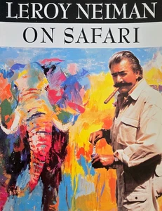 Die Safari Suite von Leroy Neiman Broschüre mit Elefantenstier, Löwen, Gepard - Bild 1 von 6