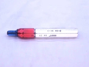 Medidor de enchufe de 2 roscas 4 36 NS #4 .112 .1120 SIN USAR SOLO P.D. = 0,1000 INSPECCIÓN - Imagen 1 de 1