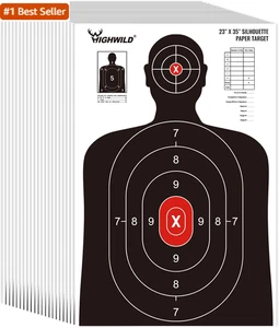 Highwild Shooting Range Silhouette Paper Target - 23X35 Inches - Suitable for Ha - Picture 1 of 10