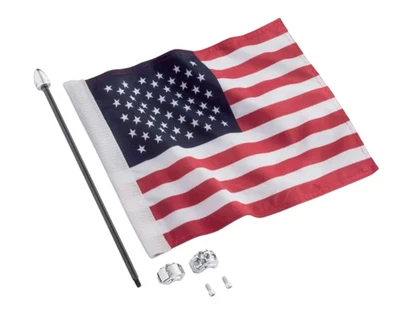 OEM Harley Davidson Premium EE. UU. Flag Kit Equipaje Tour Pak Abrazadera 61400617 Foto 1 de 4