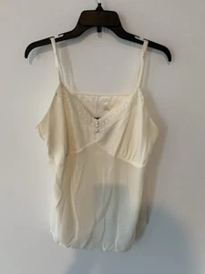 Lane Bryant Elfenbein Spitze getrimmt Cami Bluse Größe 14 Neu ohne Etikett - Bild 1 von 8