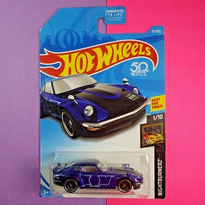 Hot Wheels Nightburnerz 2018 1/10 ~ Personalizzato Datsun 240Z ~ 15/365 Blu Scuro - Foto 1 di 6