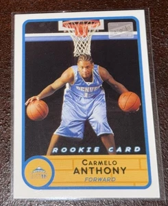 2003-04 Topps Bazooka Carmelo Anthony Blue Jersey #240 Rookie RC Denver Nuggets - Picture 1 of 3