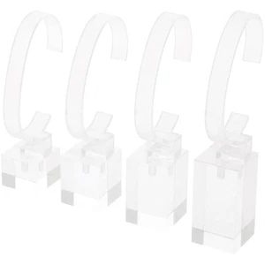 Plymor Clear Acrylic 4 Piece Watch Display Set - Picture 1 of 2