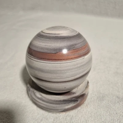 Healing Sphere Jasper  Zebra Jasper Sphere Globe Ocean Crystal  - image 1 of 4