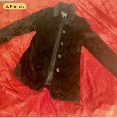 Vintage Preto, chique Ann Taylor pele sintética pequena - Imagem 1 de 4