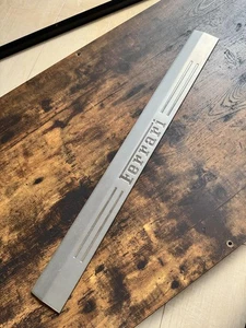 Ferrari Roma Sill Kick Plate Aluminum Kick Plate 2 piece set - Picture 1 of 4