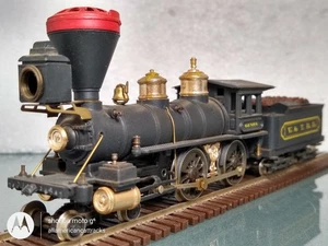 POCHER HO-SCALE #12 VIRGINIA & TRUCKEE 4-4-0 GENOA STEAM LOCOMOTIVE AND TENDER - Picture 1 of 24