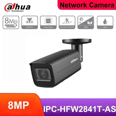 Dahua IPC-HFW2841T-AS 8MP 4K Starlight Built-in Mic WizSense IP Camera PoE SMD+ - Image 1 of 4