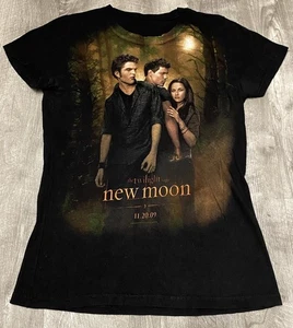 2009 Twilight New Moon Movie Promo Shirt Edward Jacob Bella Wmns Medium Vtg Y2K - Picture 1 of 8