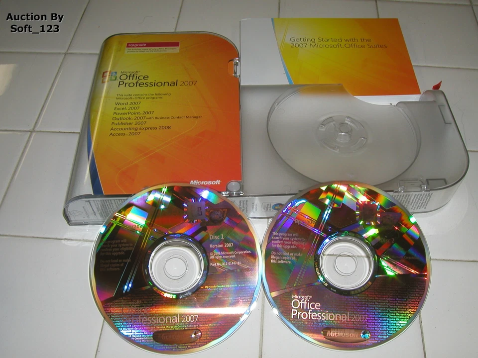 Microsoft Office 2007 Professional Upgrage & Full Retail Version MS Pro =NEW= - Image 1 of 3