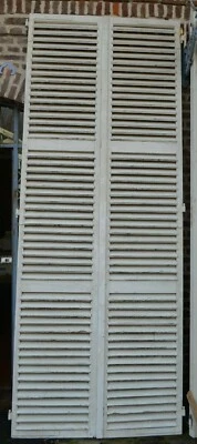 volets en bois (la paire ) / 3m10 de haut  - Photo 1/4