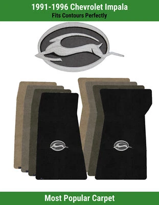 Tapetes carpete dianteiro Lloyd Ultimat para Chevrolet Impala 91-96 com logotipo emblema Impala - Imagem 1 de 4