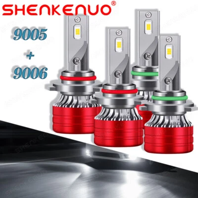 适用于 2008 - 2019 年 MACK CXU 卡车 CXU600 9005 9006 LED 车头灯灯泡 高/低光束 CSP — 第 1/4 张图片