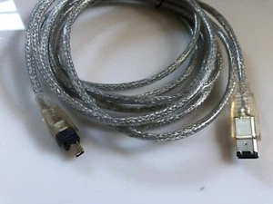 10 FT (120 inch) 4 Pin to 6 Pin IEEE 1394 for iLink Adapter Cable 4Pin to 6Pin - Picture 1 of 2