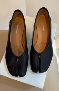 Maison Margiela Tabi New Ballerina Heels in Black Size 38 - Picture 1 of 13